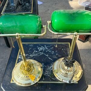 Vintage Bankers Lamps